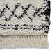 Boho 5402 Modern Moroccan Berber Soft Plush Shaggy White/Black Rug