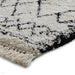 Boho 5402 Modern Moroccan Berber Soft Plush Shaggy White/Black Rug