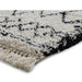 Boho 5402 Modern Moroccan Berber Soft Plush Shaggy White/Black Rug