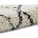 Boho 5402 Modern Moroccan Berber Soft Plush Shaggy White/Black Rug