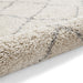 Boho 5413 Modern Moroccan Berber Soft Plush Shaggy Cream Rug