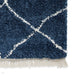 Boho 5413 Modern Moroccan Berber Soft Plush Shaggy Navy Rug