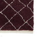 Boho 5413 Modern Moroccan Berber Soft Plush Shaggy Purple Rug