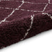 Boho 5413 Modern Moroccan Berber Soft Plush Shaggy Purple Rug