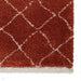 Boho 5413 Modern Moroccan Berber Soft Plush Shaggy Rust Rug