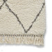 Boho 8280 Modern Moroccan Berber Soft Plush Shaggy Cream/Grey Rug