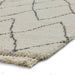 Boho 8280 Modern Moroccan Berber Soft Plush Shaggy Cream/Grey Rug