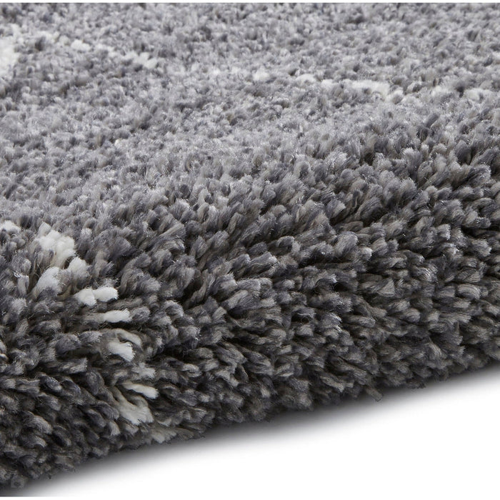 Boho 8280 Modern Moroccan Berber Soft Plush Shaggy Grey Rug