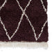 Boho 8280 Modern Moroccan Berber Soft Plush Shaggy Purple Rug