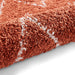 Boho 8280 Modern Moroccan Berber Soft Plush Shaggy Rust Rug