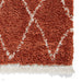 Boho 8280 Modern Moroccan Berber Soft Plush Shaggy Rust Rug