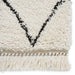 Boho 8280 Modern Moroccan Berber Soft Plush Shaggy White/Black Runner