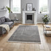 Boho A474 Modern Moroccan Berber Soft Plush Shaggy Grey/Cream Rug