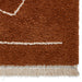 Boho A474 Modern Moroccan Berber Soft Plush Shaggy Rust Brown Rug