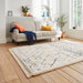 Boho A560 Diamond Modern Moroccan Berber Soft Plush Shaggy White/Multicolour Rug