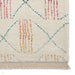 Boho A814 Tribal Modern Moroccan Berber Soft Plush Shaggy White/Multicolour Rug