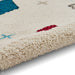 Boho A859 Traditional Moroccan Berber Soft Plush Shaggy White/Multicolour Rug