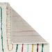 Boho C443 Rainbow Modern Moroccan Berber Soft Plush Shaggy White/Multicolour Rug