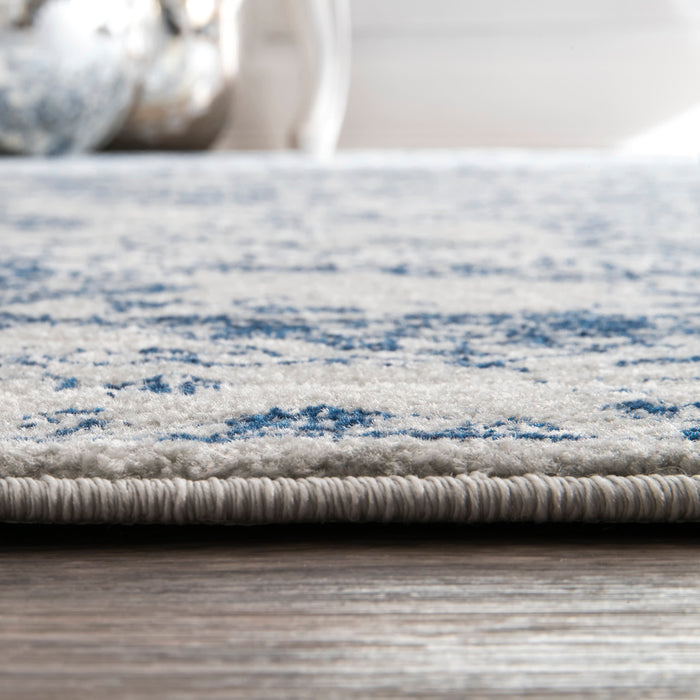 Boho Floral Area Rug - Blue 160cm x 230cm