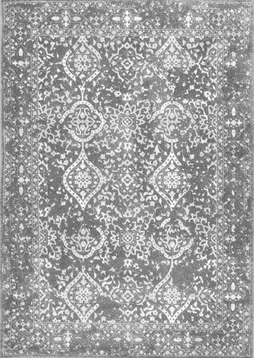 Boho Floral Area Rug Grey 160x230 cm