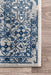 Boho Floral Area Rug in Blue for Living Room and Bedroom