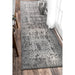 Boho Floral Area Rug in Grey