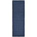 Borders Modern Plain Contrast Border Hand-Woven Wool Navy Rug