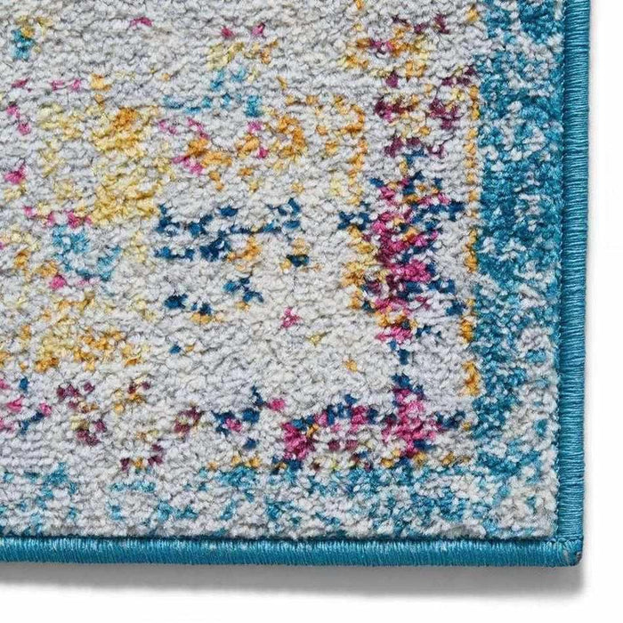 Boston Modern Traditional G0532 Blue/Fuschia Rug