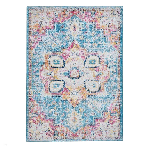 Boston Modern Traditional G0532 Blue/Fuschia Rug