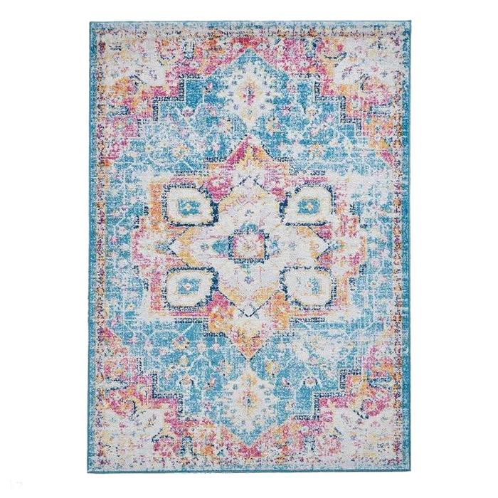 Boston Modern Traditional G0532 Blue/Fuschia Rug