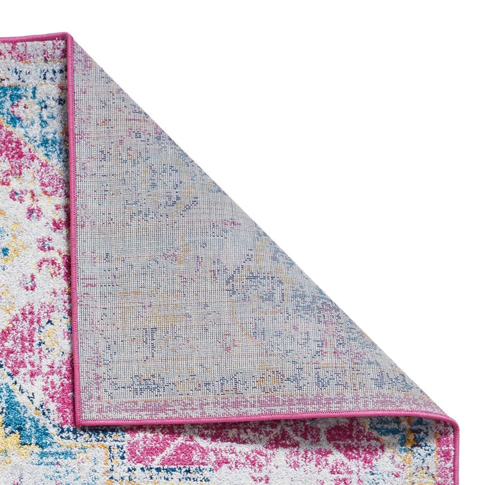 Boston Modern Traditional G0532 Fuschia/Blue Rug