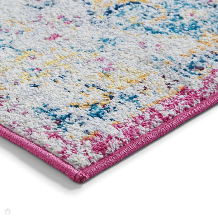 Boston Modern Traditional G0532 Fuschia/Blue Rug