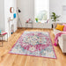 Boston Modern Traditional G0532 Fuschia/Blue Rug