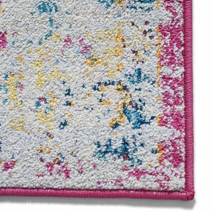 Boston Modern Traditional G0532 Fuschia/Blue Rug