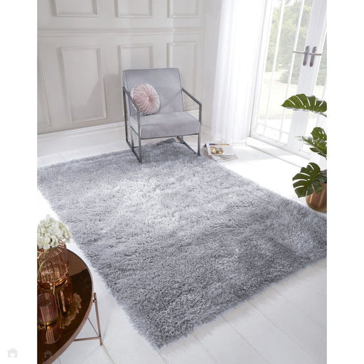 Boston Plain Silver Rug