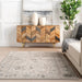 Botanical Area Rug Light Gray 160x230 cm