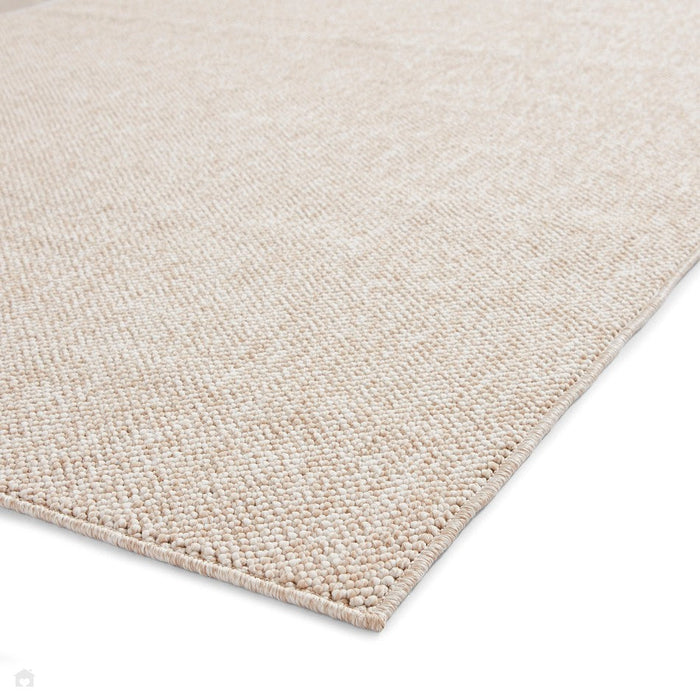 Boucle E6403 Modern Plain Textured Beaded Boucle Pile Soft-Touch Polyester Flatweave Brown Rug