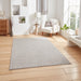 Boucle E6403 Modern Plain Textured Beaded Boucle Pile Soft-Touch Polyester Flatweave Grey Rug