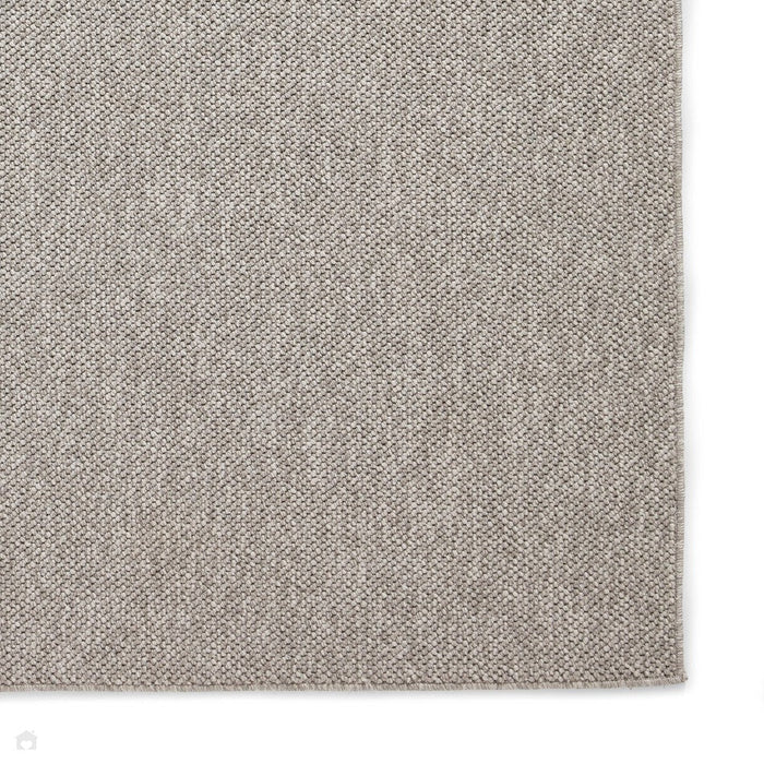 Boucle E6403 Modern Plain Textured Beaded Boucle Pile Soft-Touch Polyester Flatweave Grey Rug