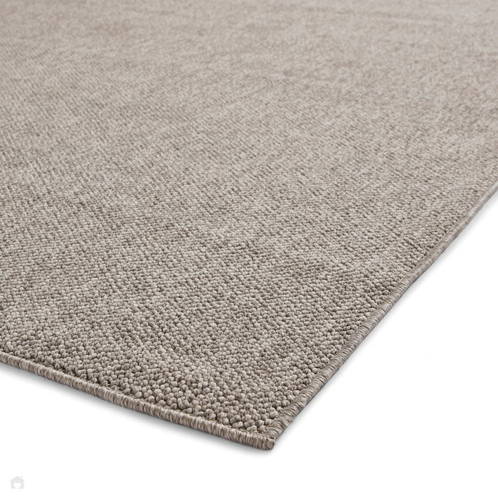 Boucle E6403 Modern Plain Textured Beaded Boucle Pile Soft-Touch Polyester Flatweave Grey Rug