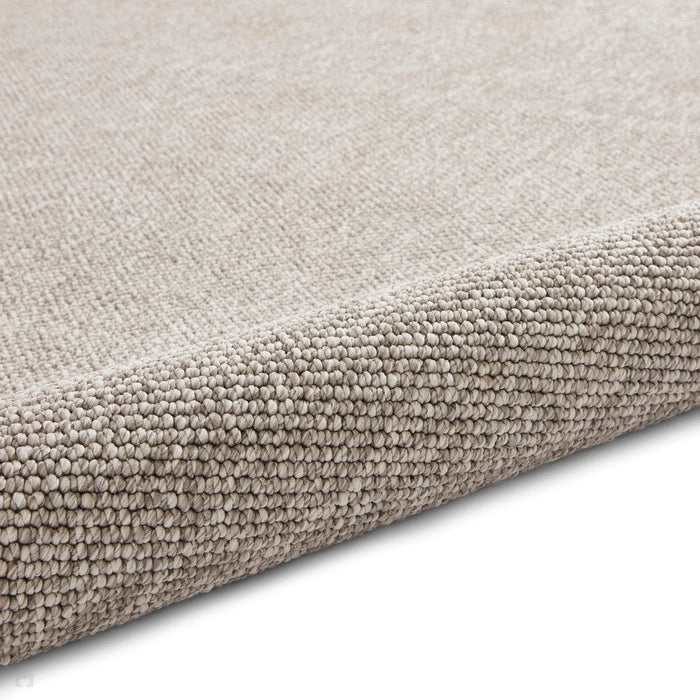 Boucle E6403 Modern Plain Textured Beaded Boucle Pile Soft-Touch Polyester Flatweave Grey Rug