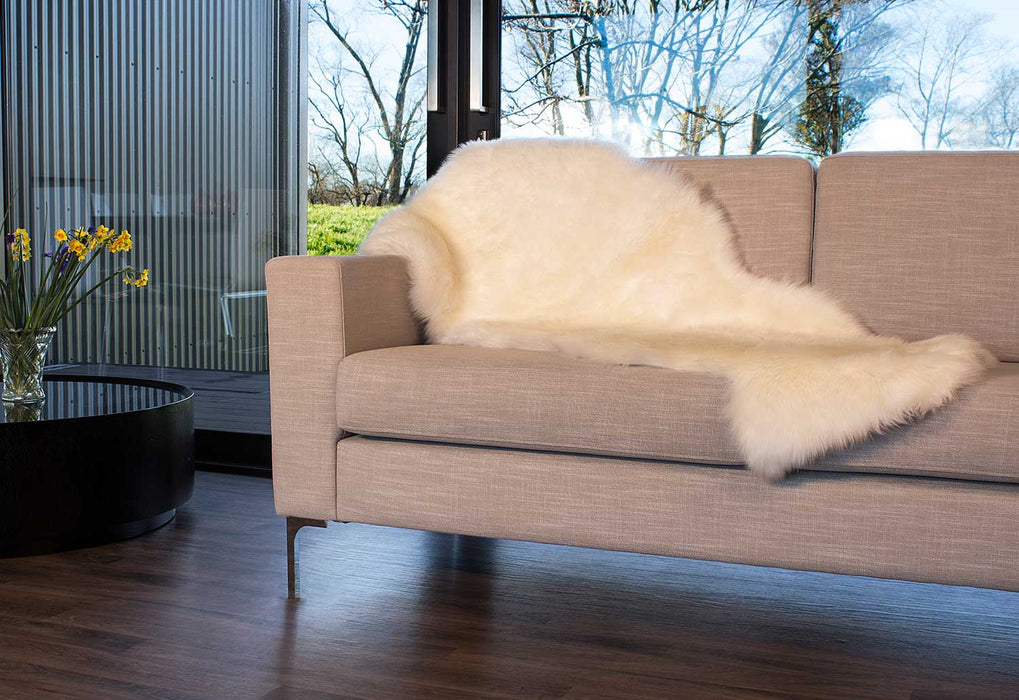 Bowron Longwool Ivory Sheepskin Rug
