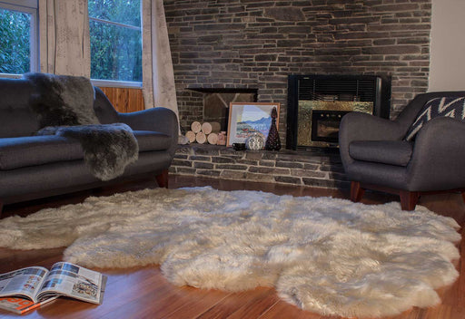 Bowron Longwool Stone Sheepskin Rug