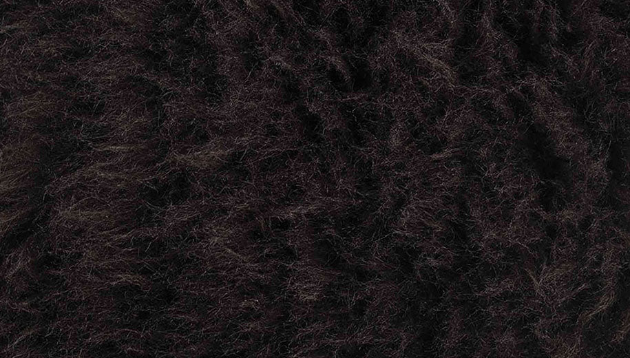 Bowron Pícaras de oveja Longwool alfombra de piel de oveja marrón oscura