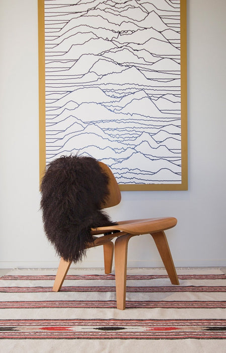 Bowron Sheepskins Nomad Tibetan Lambskins Cocoa Hide Rug