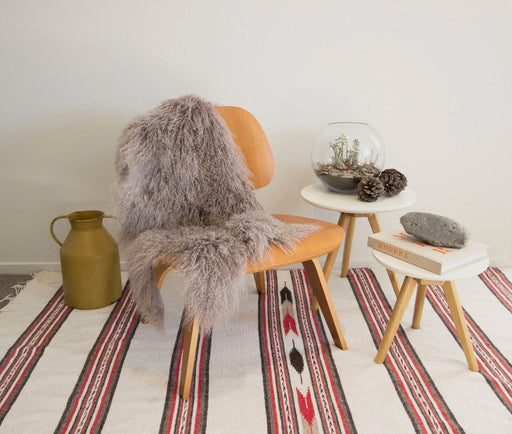 Bowron Sheepskins Nomad Tibetan Lambskins Sand Hide Rug