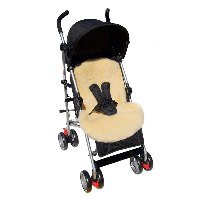Bowron Sheepskins Pram or Stroller Fleece Universal Astrid Hide Oaten Rug