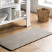 Braid Woven Anti-Fatigue Kitchen Mat Light Grey