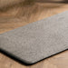 Braid Woven Anti-Fatigue Kitchen Mat Light Grey