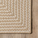 Braided Beige Rug for Indoor and Outdoor Use 140 x 200 cm